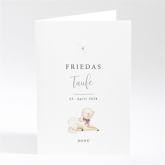 Menükarte Taufe Segen