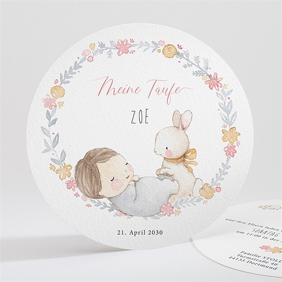 Einladung Taufe Lullaby
