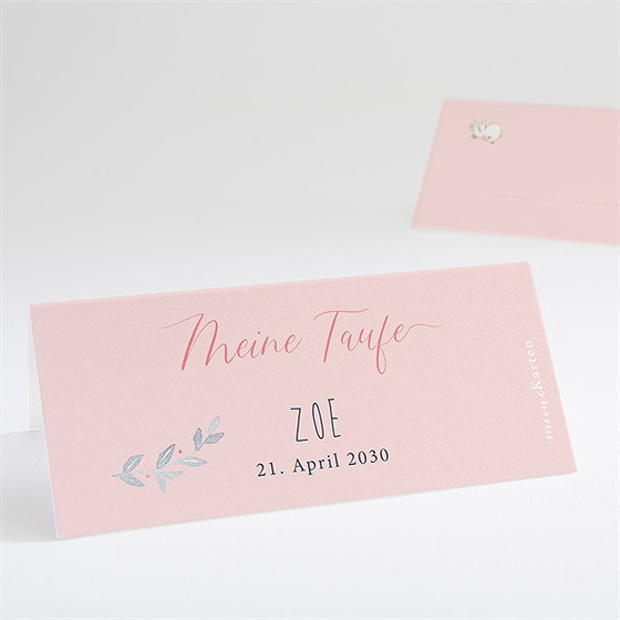 Tischkarte Taufe Lullaby