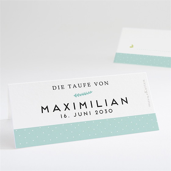 Tischkarte Taufe mein rehkitz