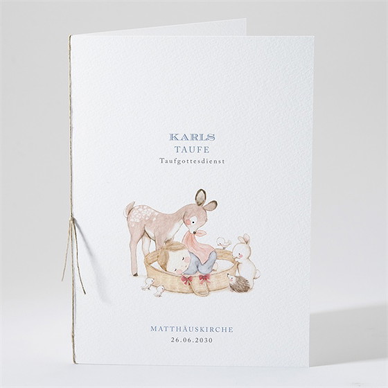Kirchenheft Taufe Zarte Illustration