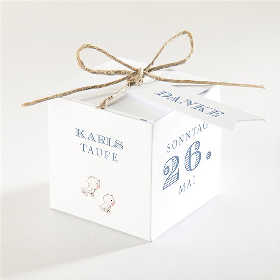 Geschenkbox Taufe Zarte Illustration