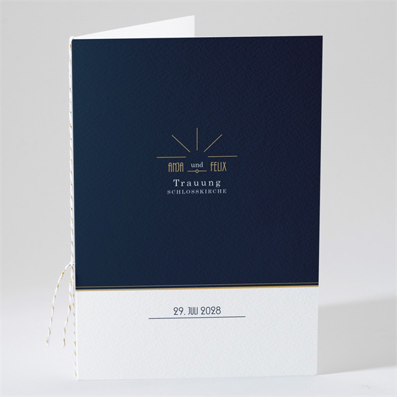 Kirchenheft Hochzeit Art déco ref.N491103