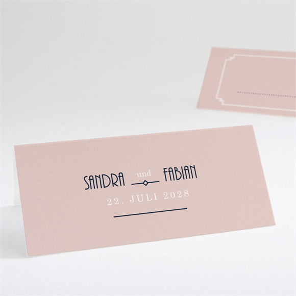 Tischkarte Hochzeit Art-Déco Design ref.N440716