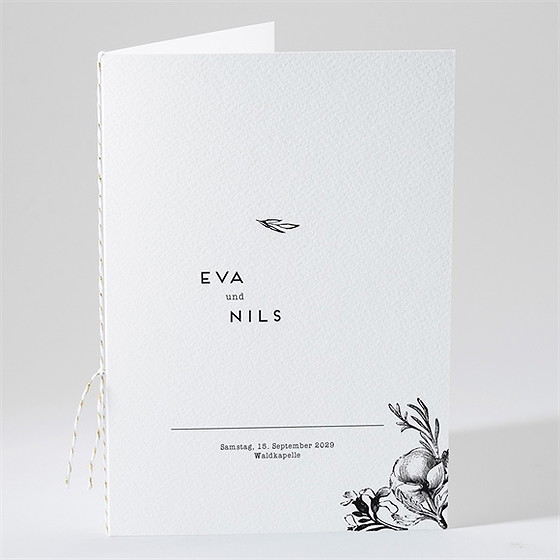 Kirchenheft Hochzeit kamelie