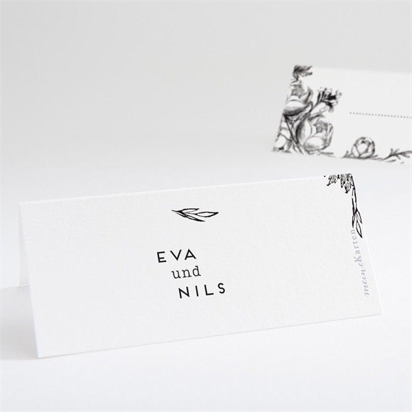 Tischkarte Hochzeit Kamelie ref.N440718