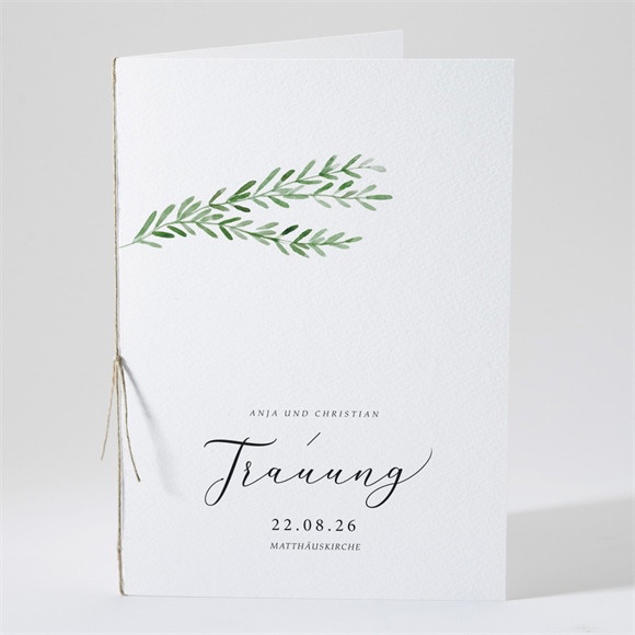 Kirchenheft Hochzeit Feiner Lorbeer ref.N491107