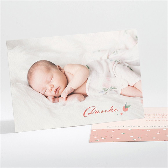 Dankeskarte Geburt Baumwolle ref.N111249
