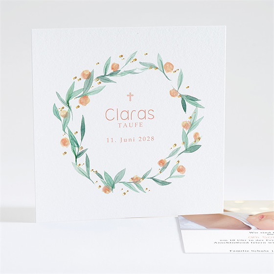 Einladung Taufe Wildblumen