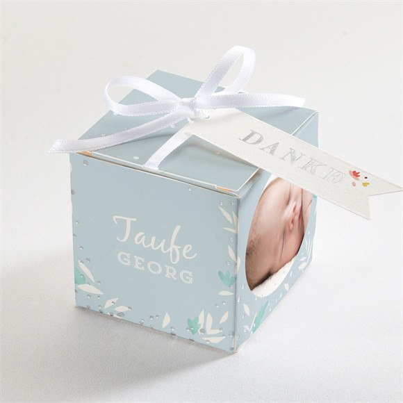 Geschenkbox Taufe Tauftaube - Silber ref.N340192