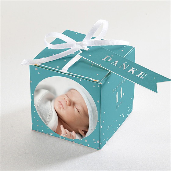 Geschenkbox Taufe Unser Stern - Silber