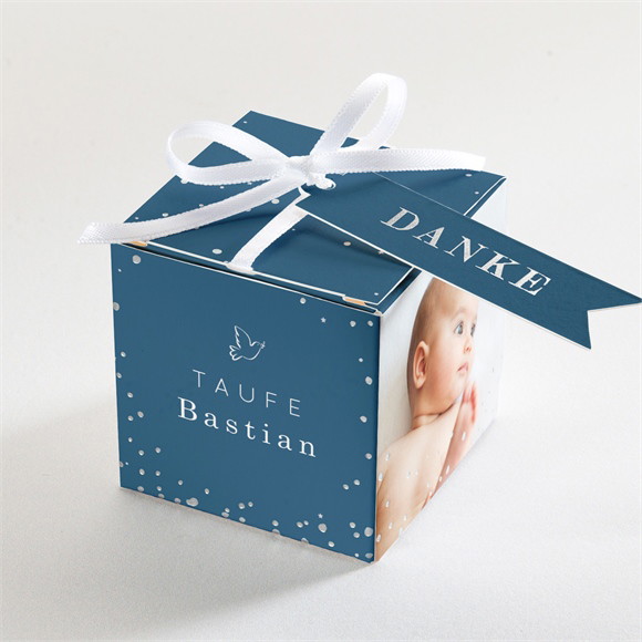Geschenkbox Taufe Sternenporträt - Silber ref.N340197
