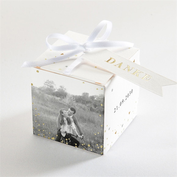 Geschenkbox Hochzeit Hochzeitspaar - Gold ref.N340201