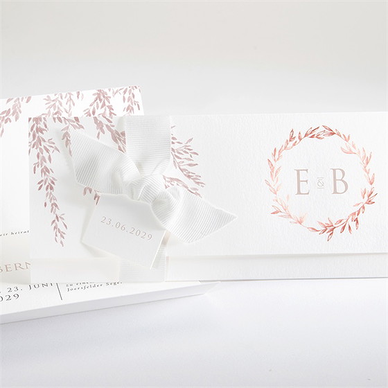 Hochzeitseinladung Goldene Weide