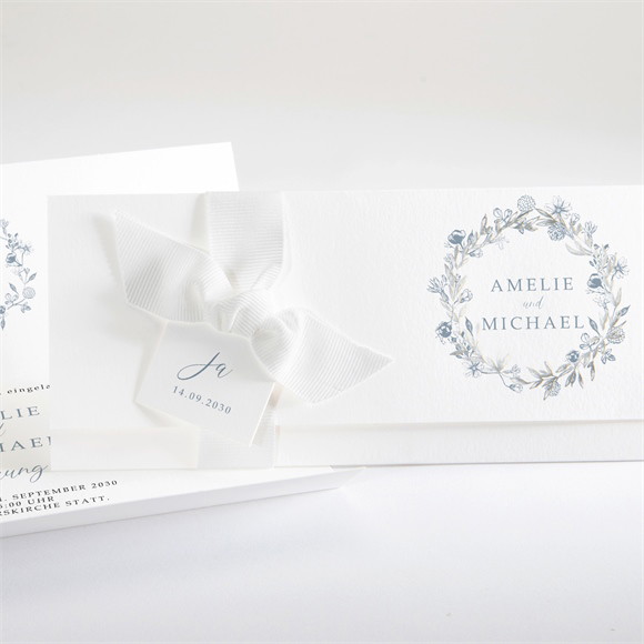 Hochzeitseinladung Blumengesteck ref.N94121