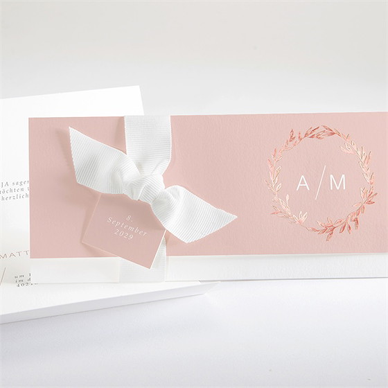 Hochzeitseinladung Zarte Mitteilung