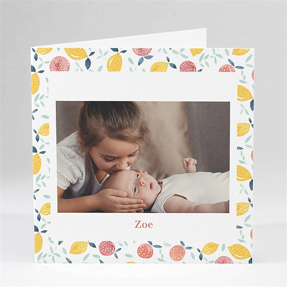 Geburtskarte Zitrusfreude