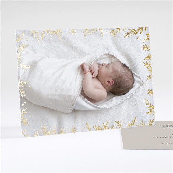 Geburtskarte Goldrahmen ref.N18113