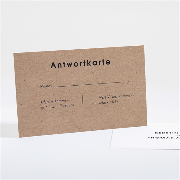 Antwortkarte Hochzeit Naturbelassen ref.N16141