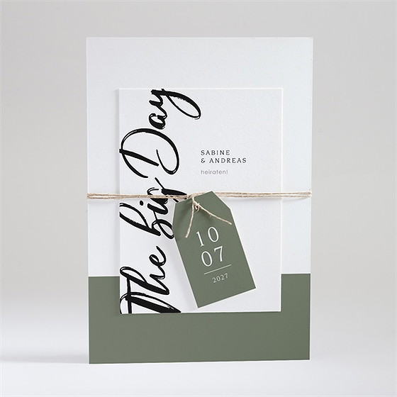 Hochzeitseinladung the big day