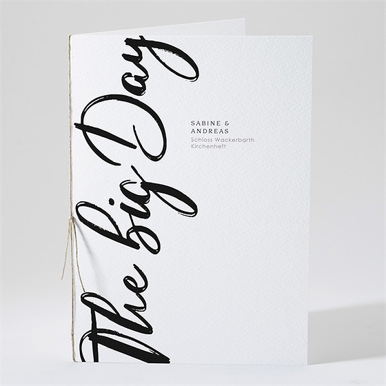 Kirchenheft Hochzeit the big day