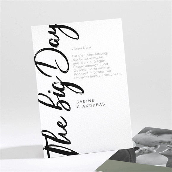 Dankeskarte Hochzeit The big day ref.N211210