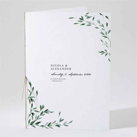 Kirchenheft Hochzeit unter dem olivenbaum