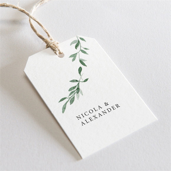 Geschenkanhänger Hochzeit "Unter dem Olivenbaum"