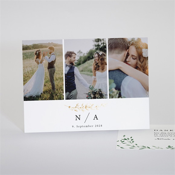 Danksagungskarte Hochzeit "Unter dem Olivenbaum"