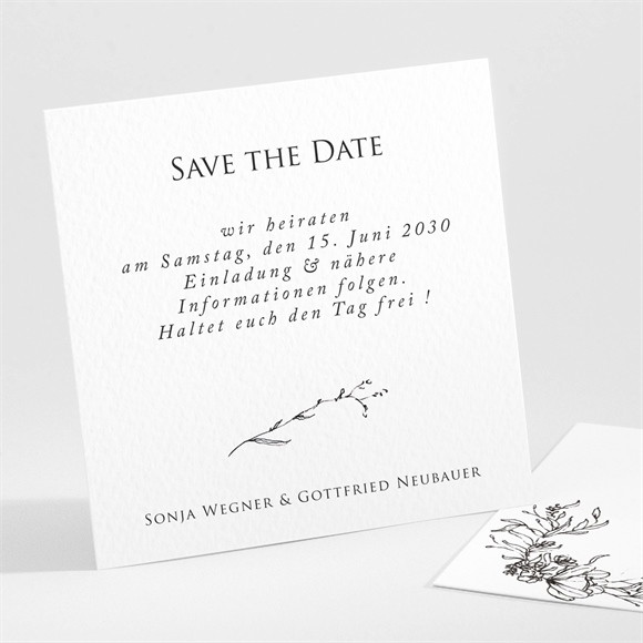 Save the Date Karte Unsere Hochzeit ref.N301100