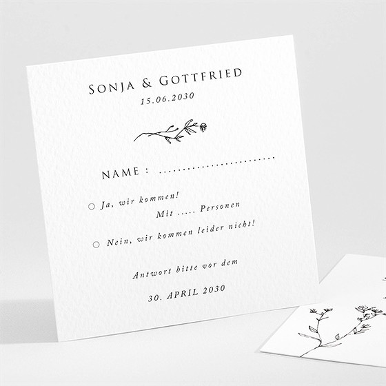 Antwortkarte Hochzeit Unsere Hochzeit