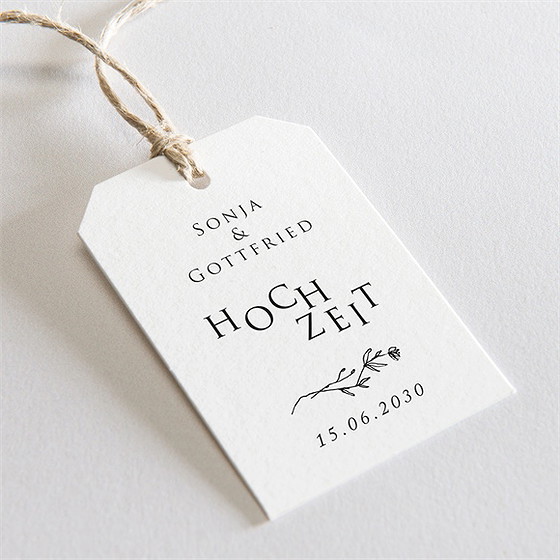 Geschenkanhänger Hochzeit Unsere Hochzeit