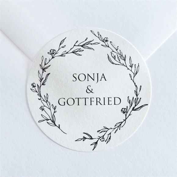 Aufkleber Hochzeit Unsere Hochzeit ref.N36013