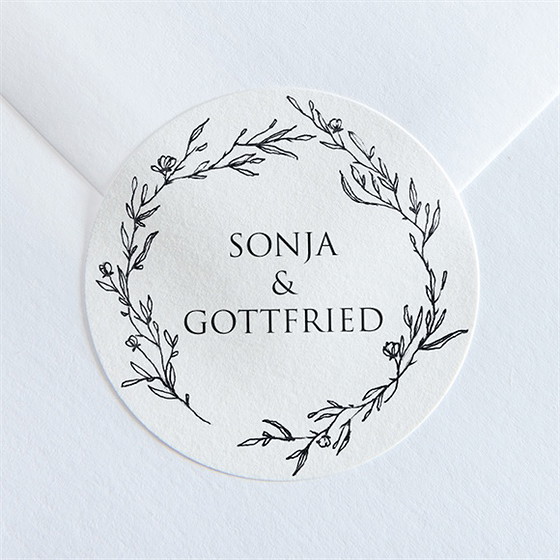 Aufkleber Hochzeit unsere hochzeit