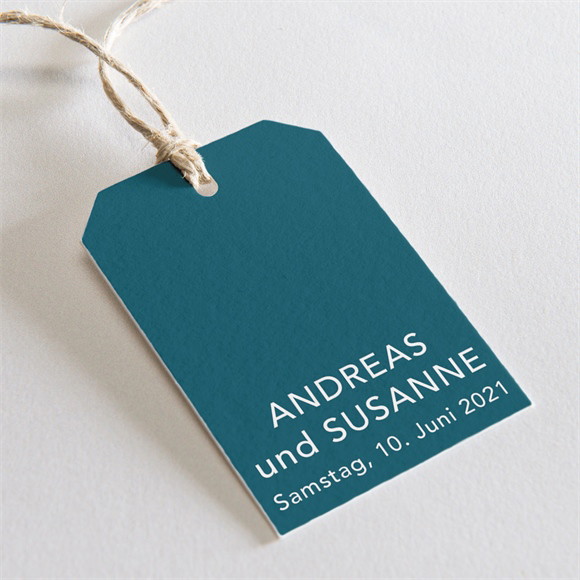 Geschenkanhänger Hochzeit Tiefes Blau ref.N29110