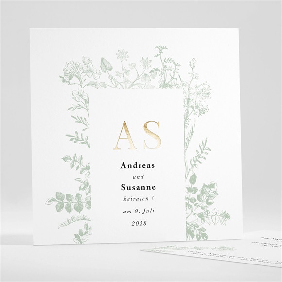 Hochzeitseinladung Farn ref.N35118