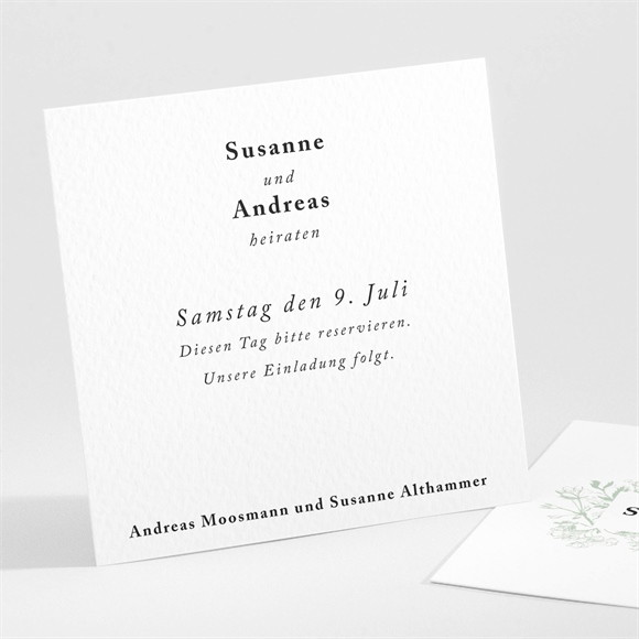 Save the Date Karte Farn ref.N301104