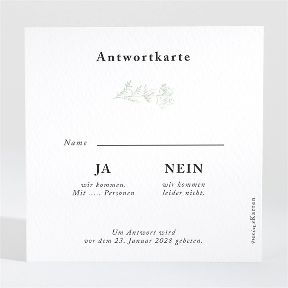 Antwortkarte Hochzeit Farn ref.N3001554