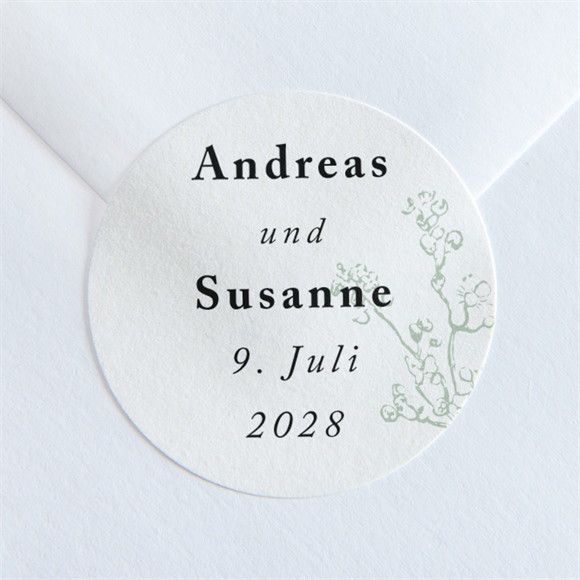 Aufkleber Hochzeit Farn ref.N36012