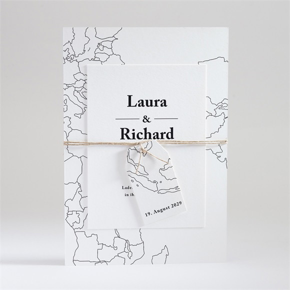 Hochzeitseinladung Die weite Welt ref.N99107