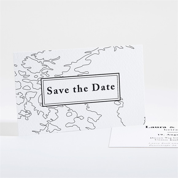 Save the Date Karte Die weite Welt ref.N16153