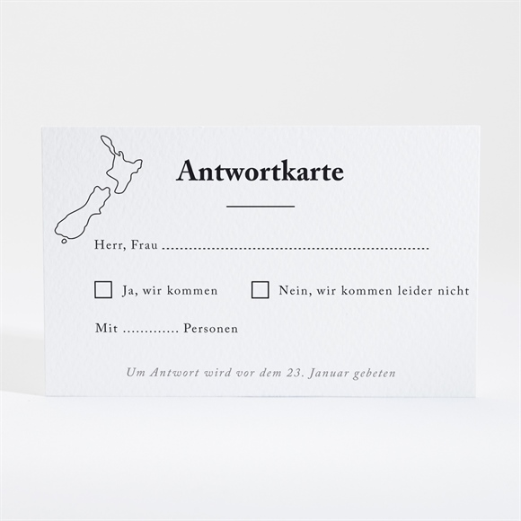 Antwortkarte Hochzeit Die weite Welt ref.N16001