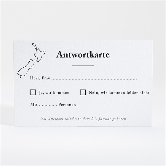 Antwortkarte Hochzeit Die Weite Welt