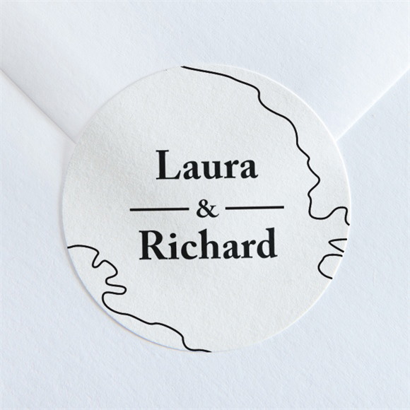 Aufkleber Hochzeit Die weite Welt ref.N36016