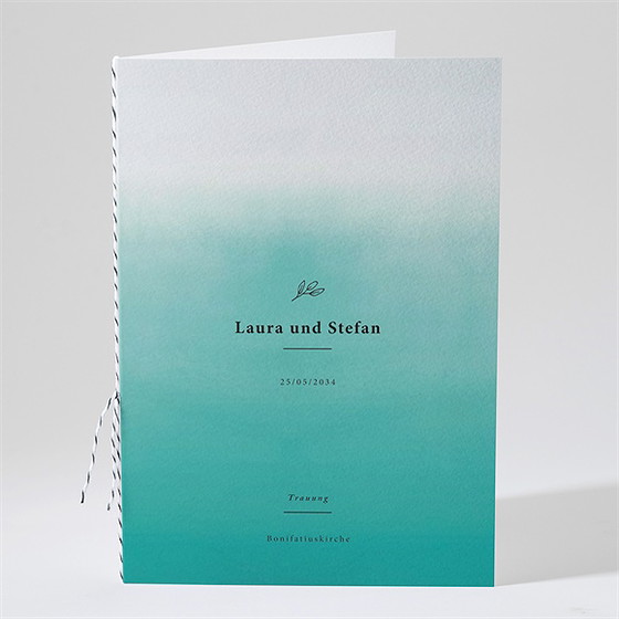 Kirchenheft Hochzeit lagune