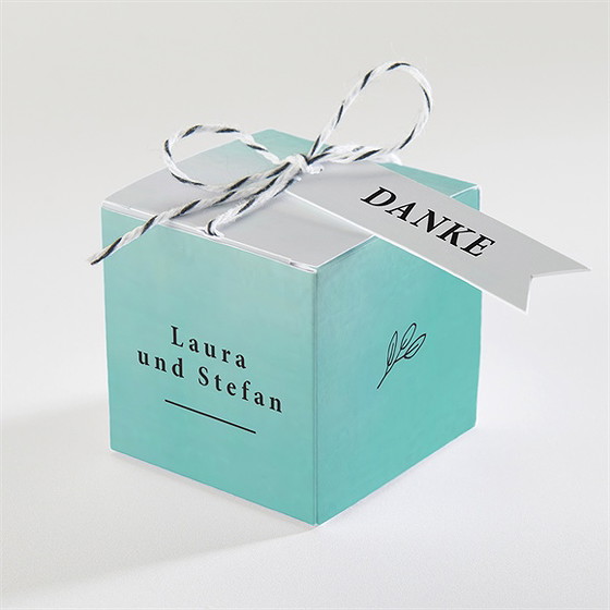 Geschenkbox Hochzeit Lagune