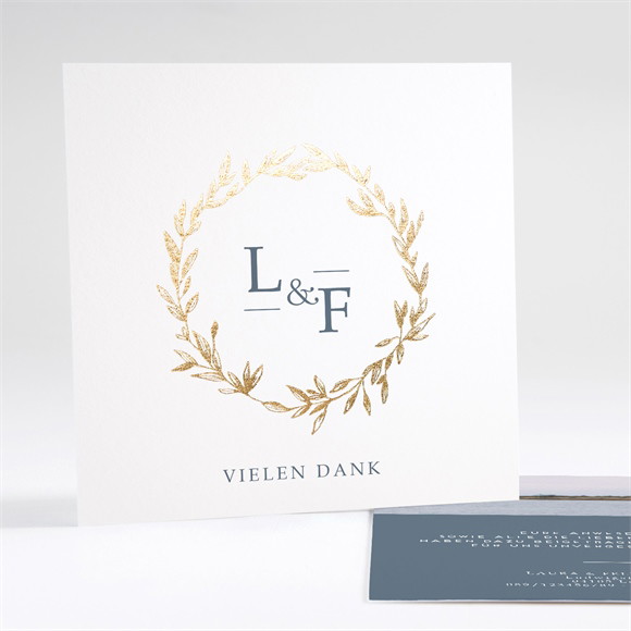 Dankeskarte Hochzeit Goldkranz ref.N35123