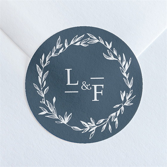 Aufkleber Hochzeit goldkranz