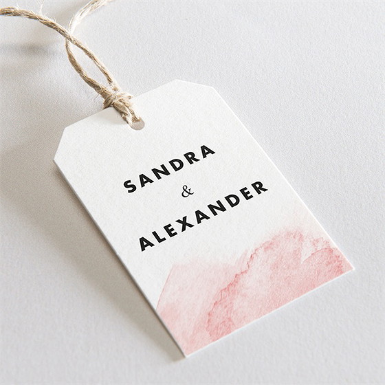 Geschenkanhänger Hochzeit Nuance