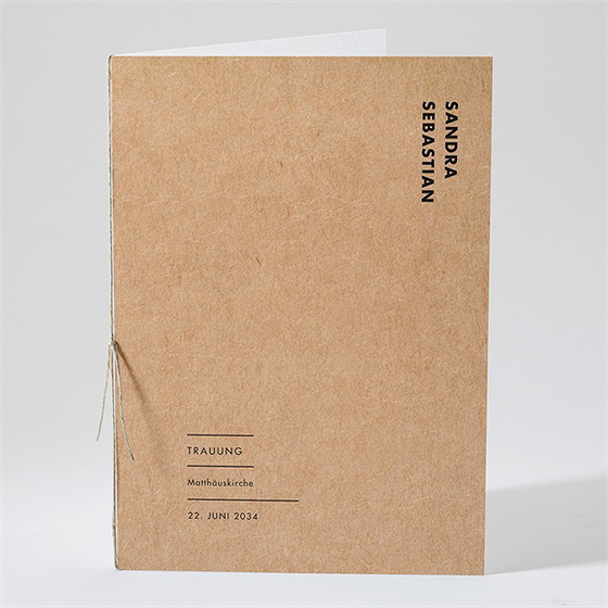 Kirchenheft Hochzeit fotoautomat kraft